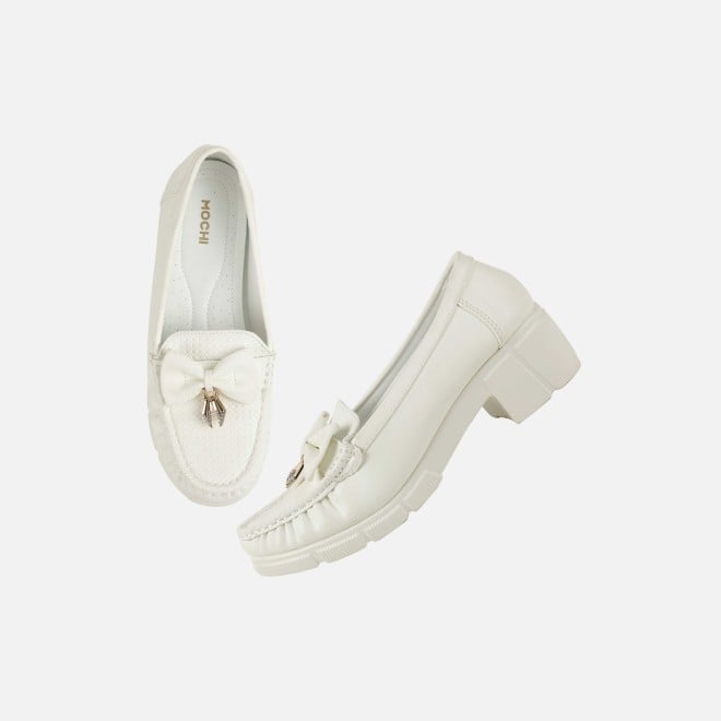 Mochi Women White Casual Loafers (SKU: 31-1246-16-36)