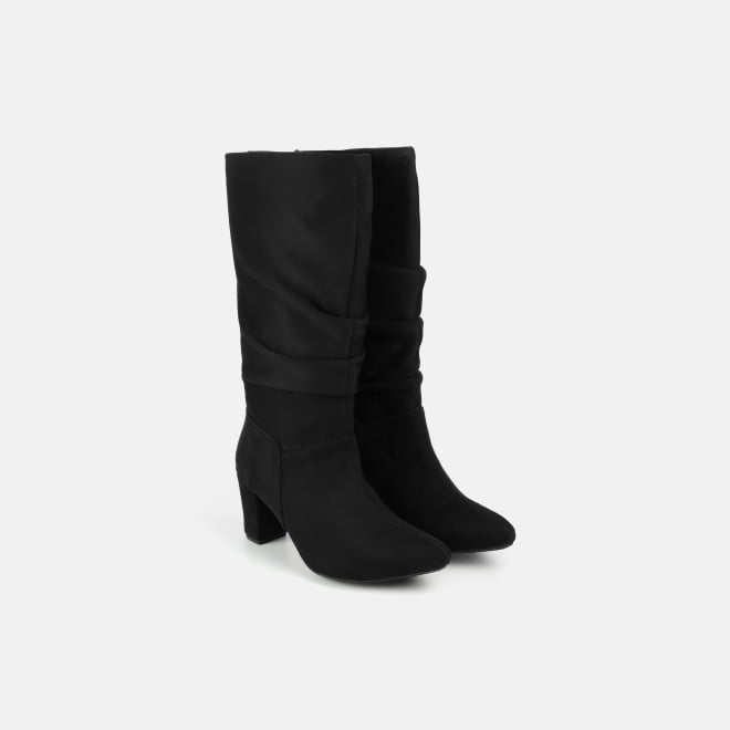 Mochi Women Black Casual Boots (SKU: 31-1247-11-36)