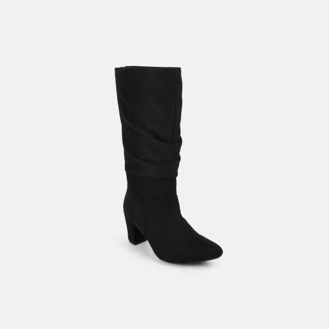 Mochi Women Black Casual Boots (SKU: 31-1247-11-36)