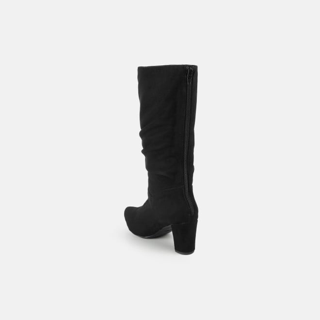 Mochi Women Black Casual Boots (SKU: 31-1247-11-36)