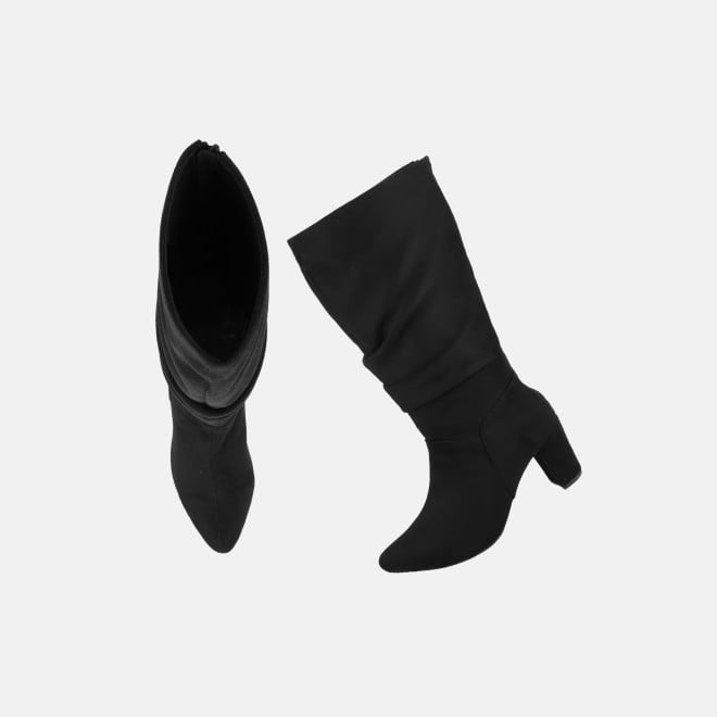 Mochi Women Black Casual Boots (SKU: 31-1247-11-36)