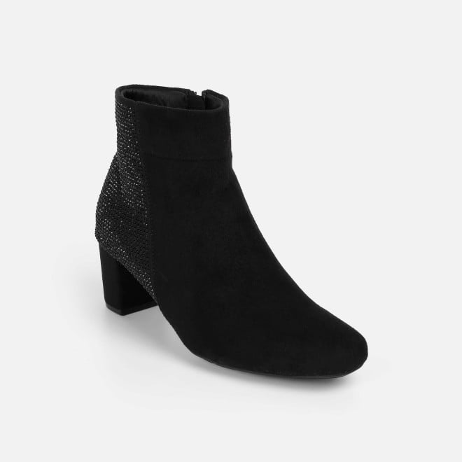 Mochi Women Black Party Boots