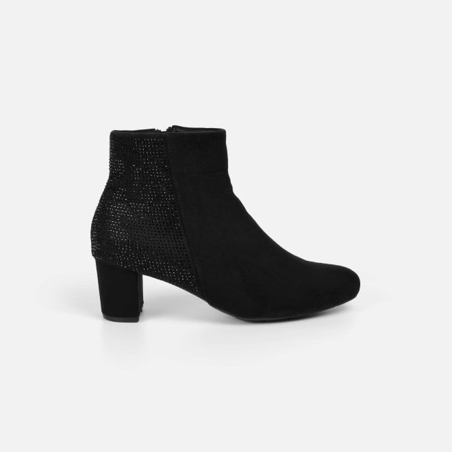 Mochi Women Black Party Boots (SKU: 31-1248-11-36)