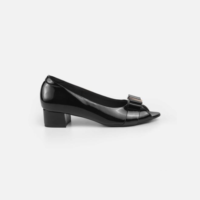 Mochi Women Black Formal Peep Toes (SKU: 31-1249-11-36)