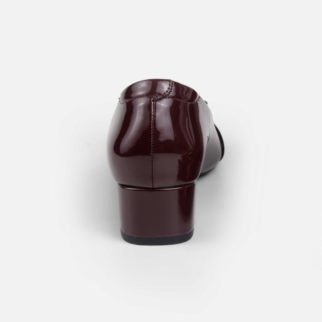 Mochi Women Maroon Formal Peep Toes (SKU: 31-1249-44-39)