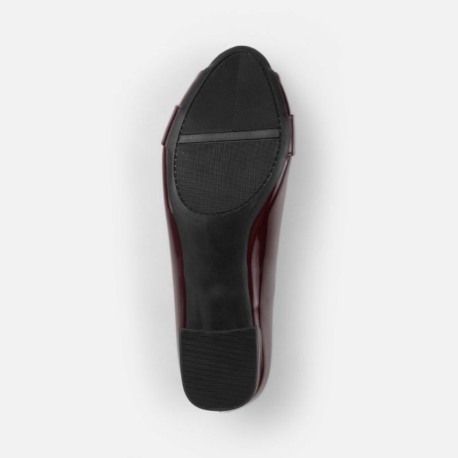 Mochi Women Maroon Formal Peep Toes (SKU: 31-1249-44-39)