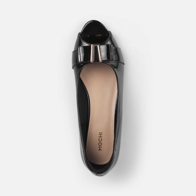 Mochi Women Black Formal Peep Toes (SKU: 31-1249-11-36)