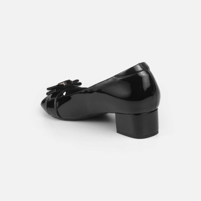 Mochi Women Black Formal Peep Toes (SKU: 31-1249-11-36)