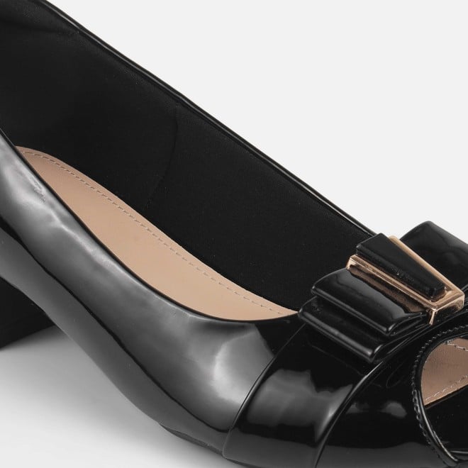 Mochi Women Black Formal Peep Toes (SKU: 31-1249-11-36)