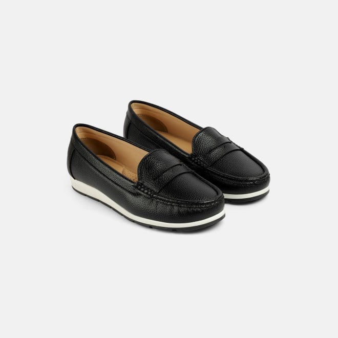 Mochi Women Black Casual Loafers (SKU: 31-1256-11-36)