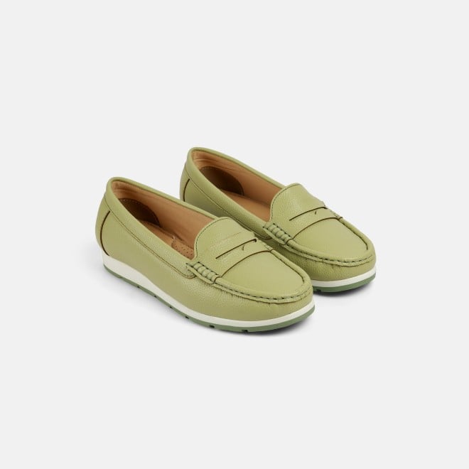 Mochi Women Green Casual Loafers (SKU: 31-1256-21-36)