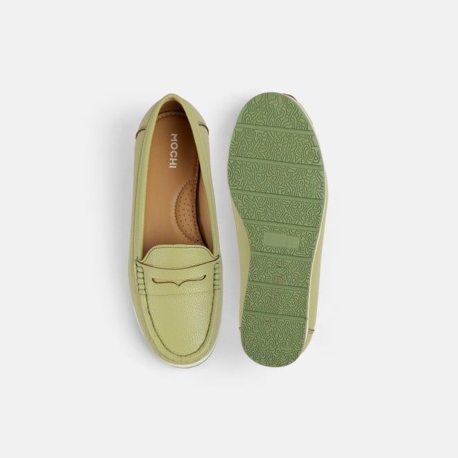 Mochi Women Green Casual Loafers (SKU: 31-1256-21-36)