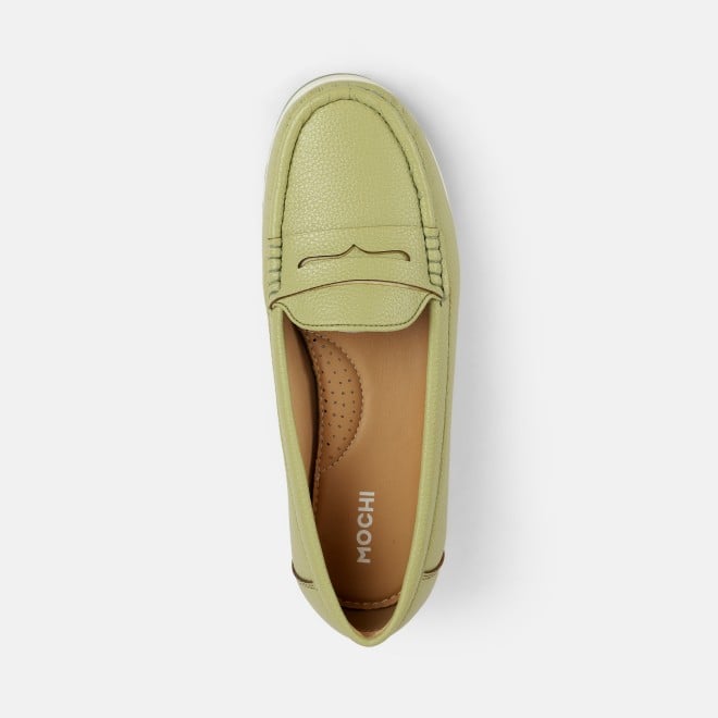 Mochi Women Green Casual Loafers (SKU: 31-1256-21-36)