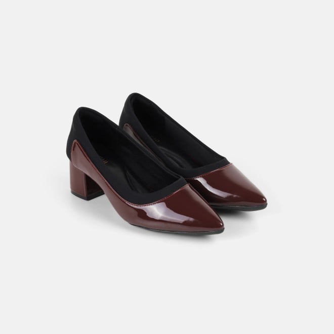 Mochi Women Maroon Formal Pumps (SKU: 31-1263-44-36)