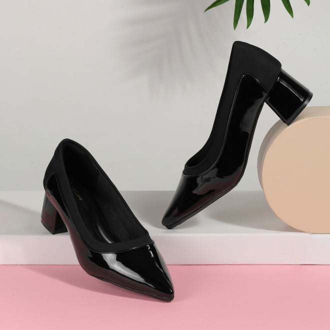 Mochi Women Black Formal Pumps (SKU: 31-1263-11-36)