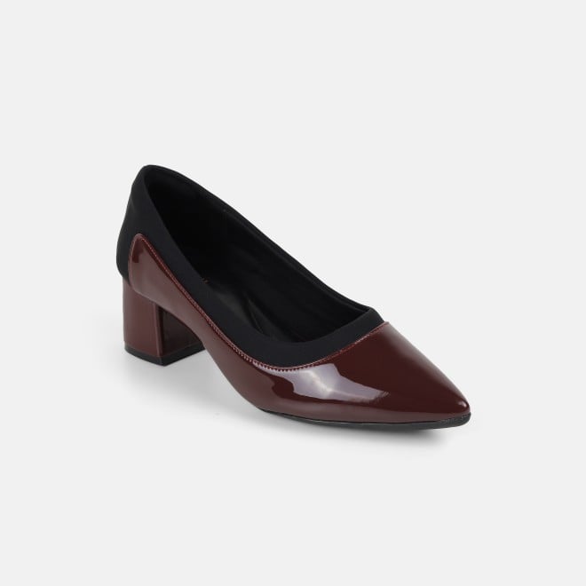 Mochi Women Maroon Formal Pumps (SKU: 31-1263-44-36)