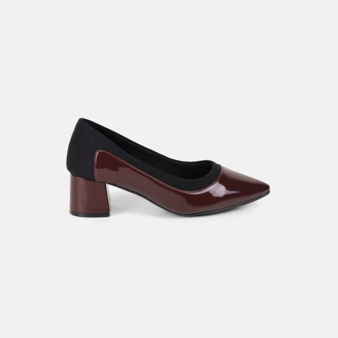 Mochi Women Maroon Formal Pumps (SKU: 31-1263-44-36)