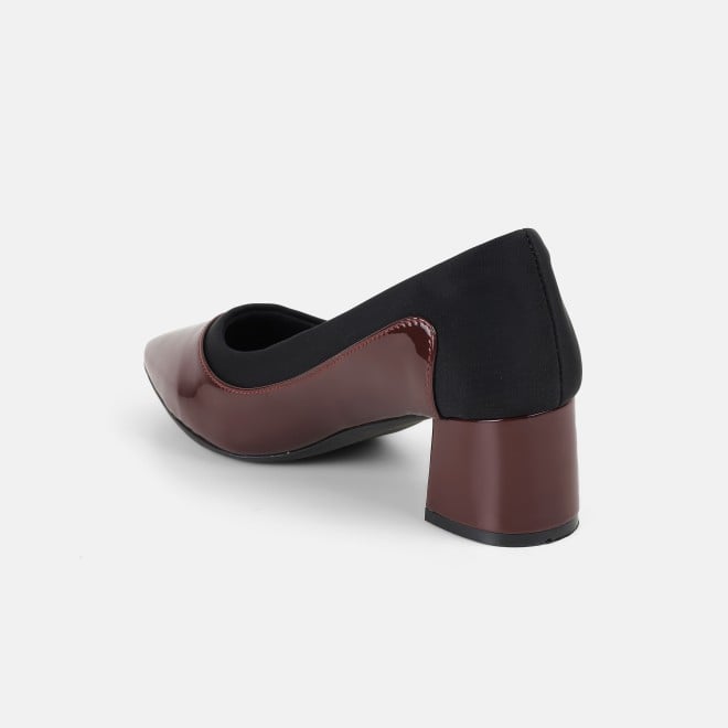 Mochi Women Maroon Formal Pumps (SKU: 31-1263-44-36)