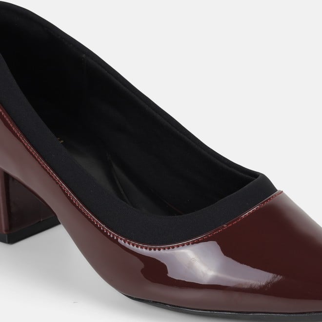 Mochi Women Maroon Formal Pumps (SKU: 31-1263-44-36)