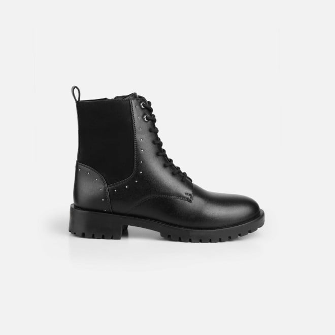 Mochi Women Black Party Boots (SKU: 31-1274-11-36)