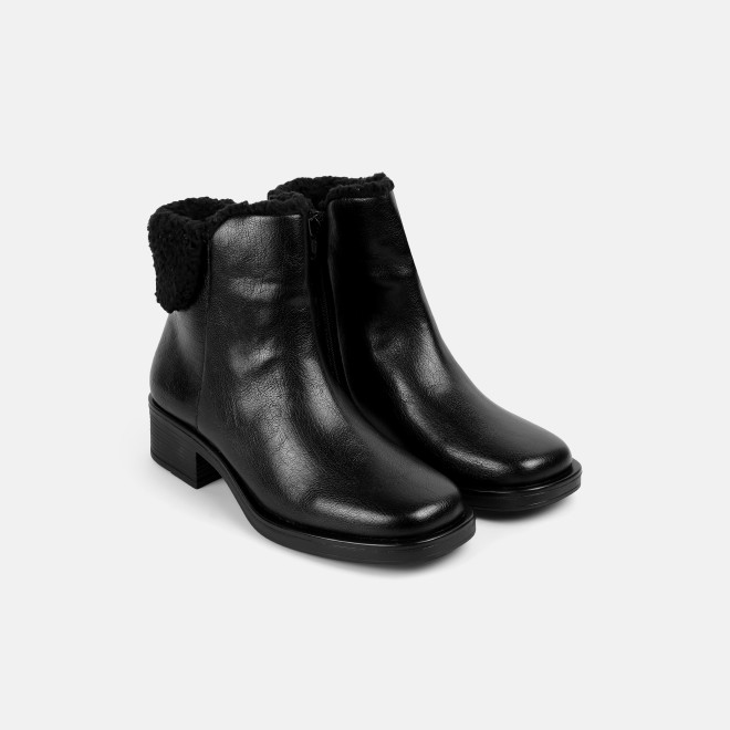 Mochi Women Black Casual Boots (SKU: 31-1278-11-36)