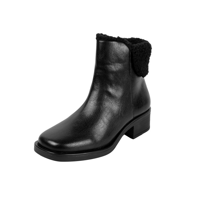 Mochi Women Black Casual Boots (SKU: 31-1278-11-36)