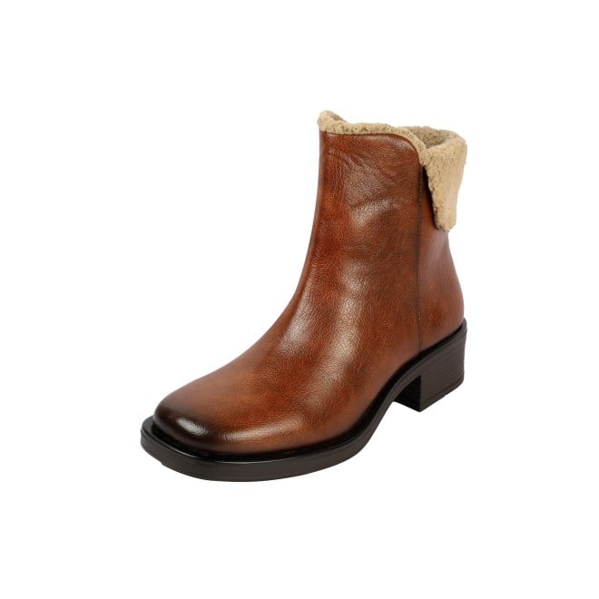 Mochi Women Tan Casual Boots (SKU: 31-1278-23-36)
