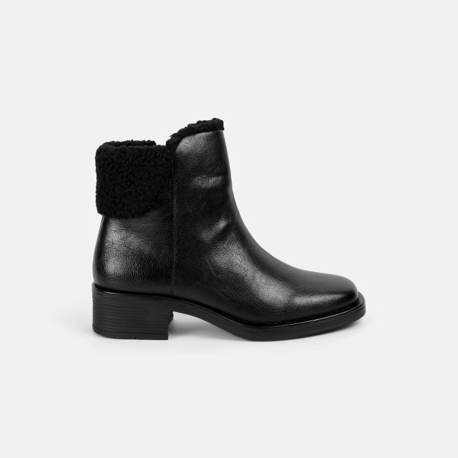 Mochi Women Black Casual Boots (SKU: 31-1278-11-36)