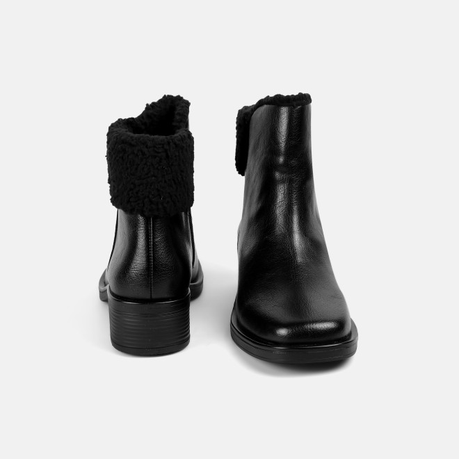 Mochi Women Black Casual Boots (SKU: 31-1278-11-36)