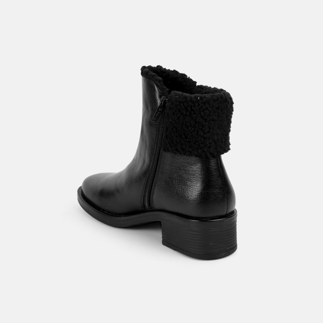 Mochi Women Black Casual Boots (SKU: 31-1278-11-36)