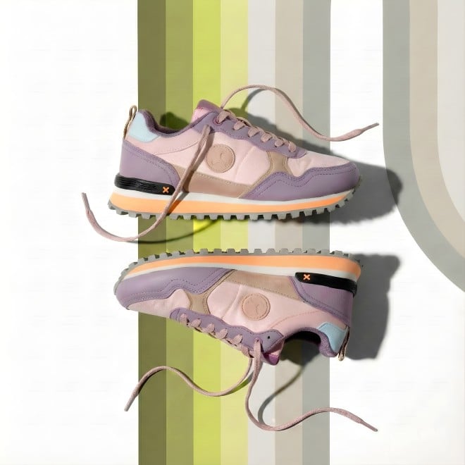 Mochi Women Pink Sports Walking Shoes