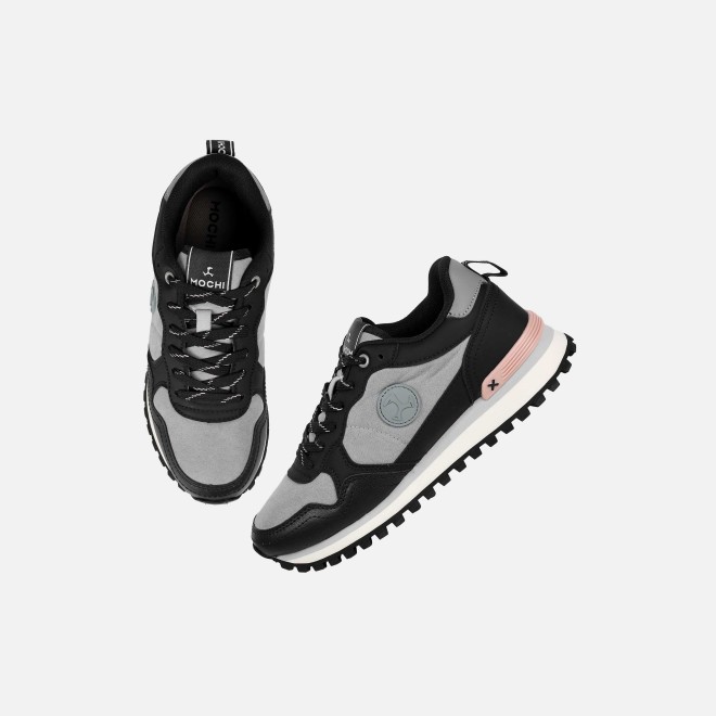 Mochi Women Black Sports Walking Shoes (SKU: 31-1282-11-36)