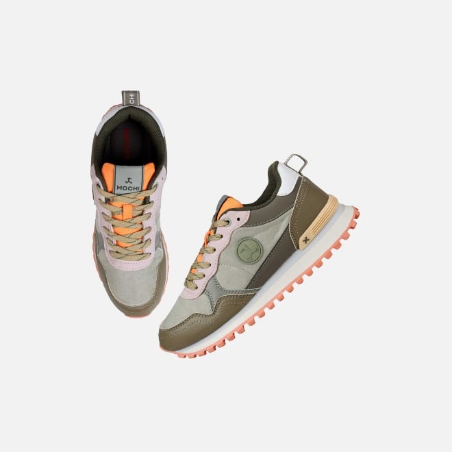 Mochi Women Green Sports Walking Shoes (SKU: 31-1282-21-36)