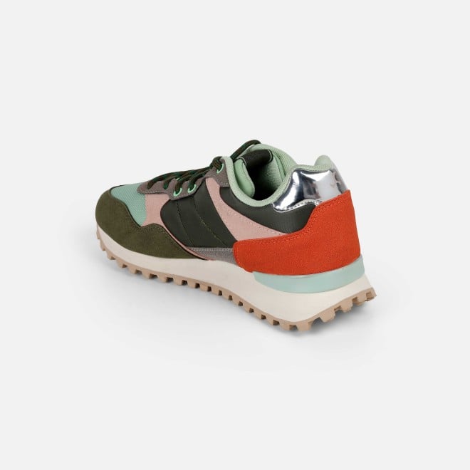 Mochi Women Green Sports Walking Shoes (SKU: 31-1283-21-36)