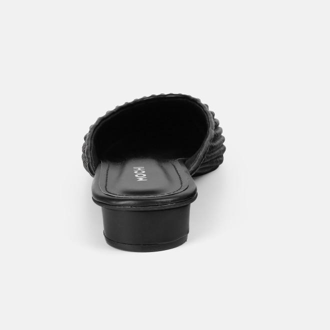 Mochi Women Black Ethnic Slip Ons (SKU: 31-1291-11-36)