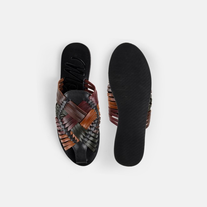 Mochi Women Black-multi Casual Slip Ons (SKU: 31-1293-53-36)