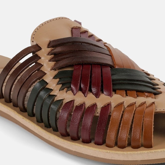 Mochi Women Beige-multi Casual Slip Ons (SKU: 31-1293-63-36)