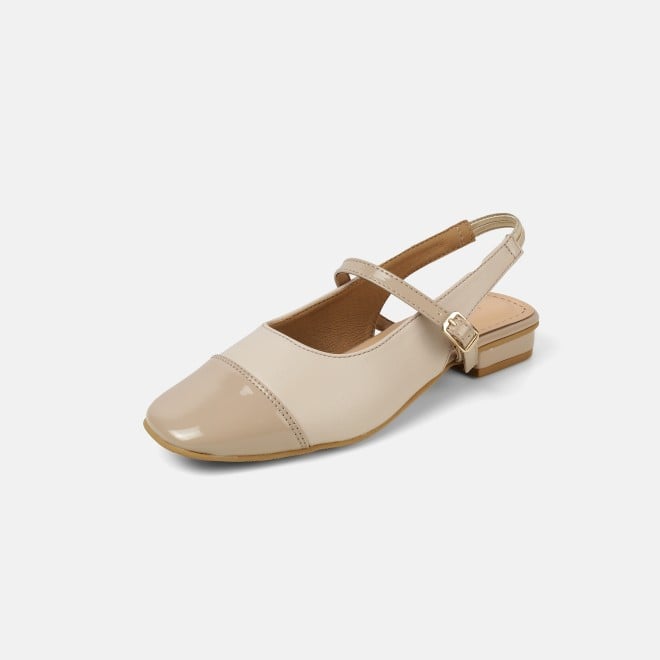 Mochi Women Beige Casual Sandals (SKU: 31-1296-20-36)