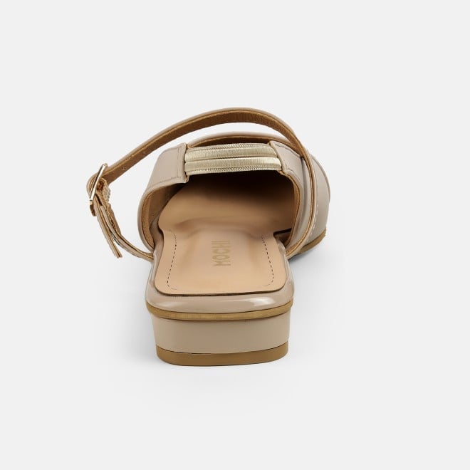 Mochi Women Beige Casual Sandals (SKU: 31-1296-20-36)