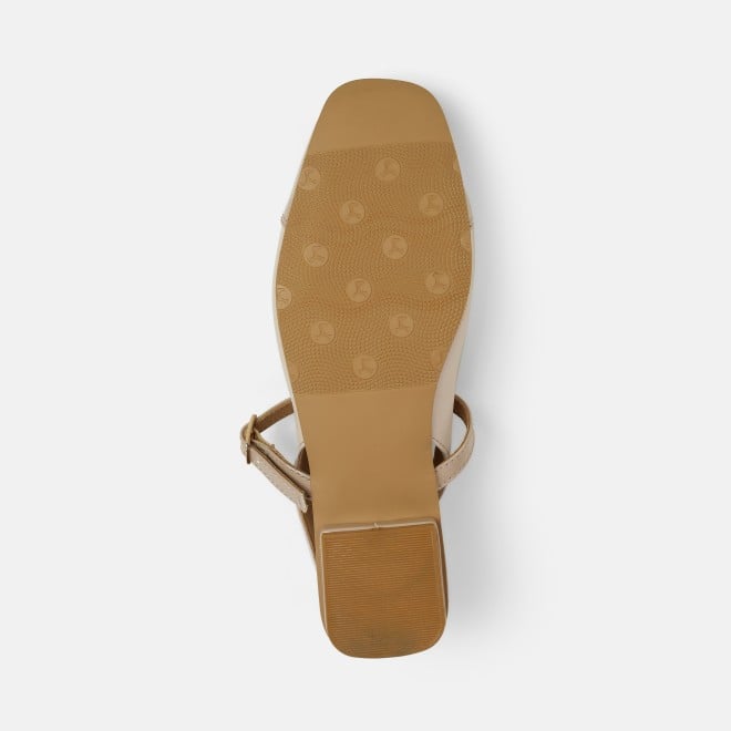 Mochi Women Beige Casual Sandals (SKU: 31-1296-20-36)