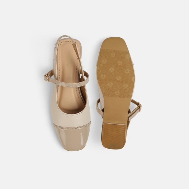 Mochi Women Beige Casual Sandals (SKU: 31-1296-20-36)