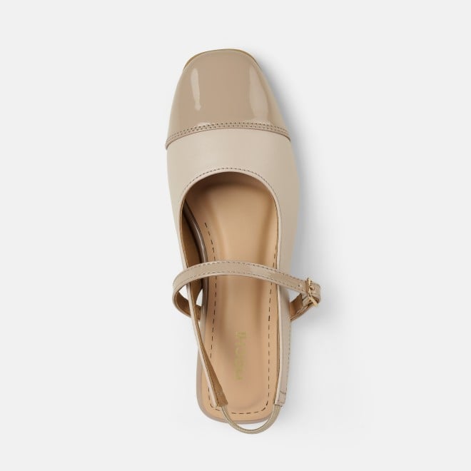 Mochi Women Beige Casual Sandals (SKU: 31-1296-20-36)