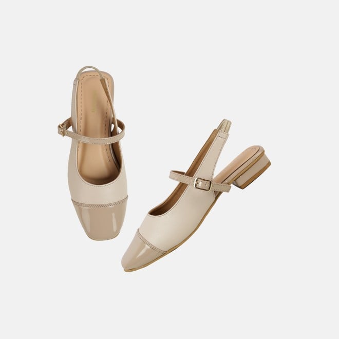 Mochi Women Beige Casual Sandals (SKU: 31-1296-20-36)