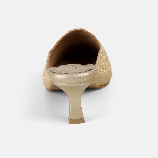 Mochi Women Off-white Ethnic Slip Ons (SKU: 31-1304-66-36)