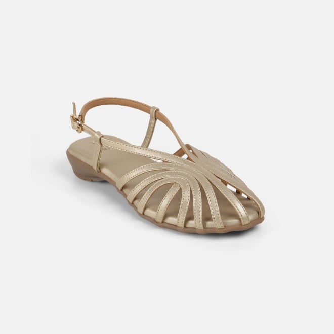 Mochi Women Gold Casual Sandals (SKU: 31-1305-15-36)