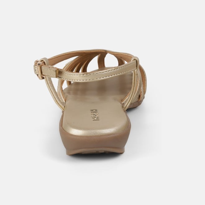 Mochi Women Gold Casual Sandals (SKU: 31-1305-15-36)