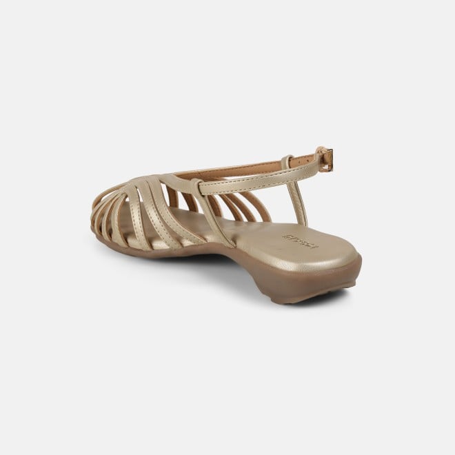 Mochi Women Gold Casual Sandals (SKU: 31-1305-15-36)