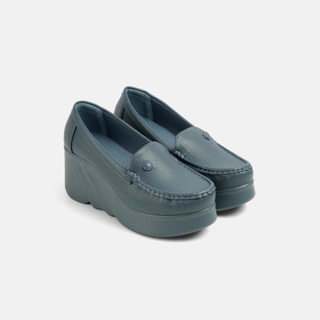 Mochi Women Blue Casual Loafers (SKU: 31-1313-45-36)