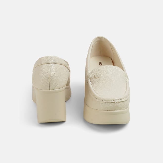 Mochi Women Beige Casual Loafers (SKU: 31-1313-20-36)
