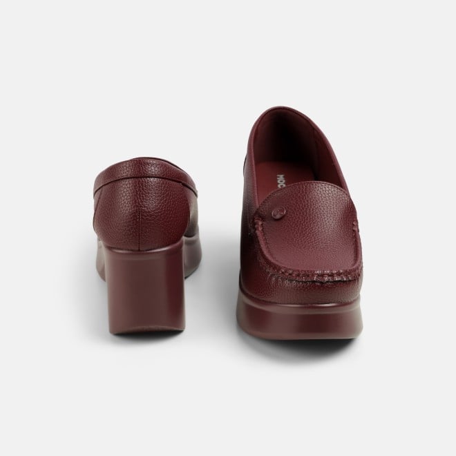 Mochi Women Maroon Casual Loafers (SKU: 31-1313-44-36)